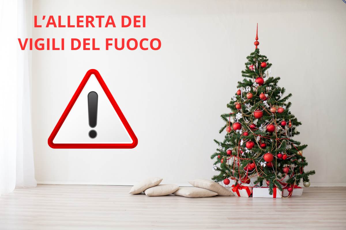 albero natale pericolo