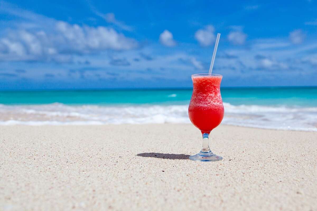 bibita sulla spiaggia