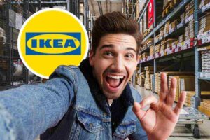 Uomo contento e IKEA