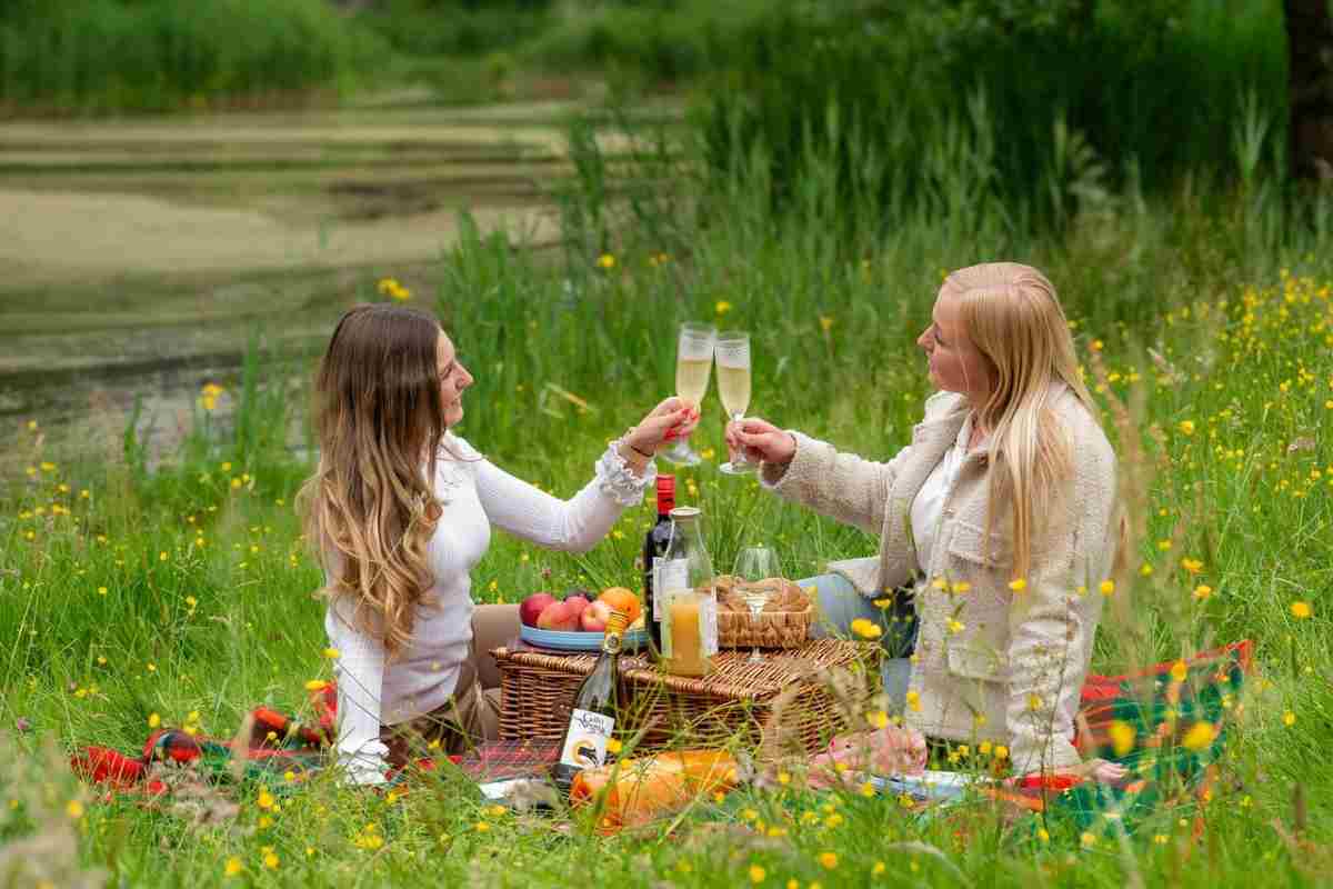 donne che fanno un pic nic