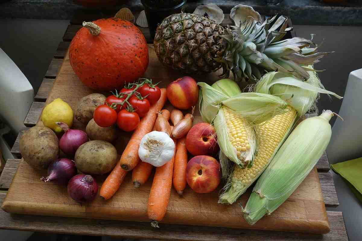 frutta, verdura e fibre